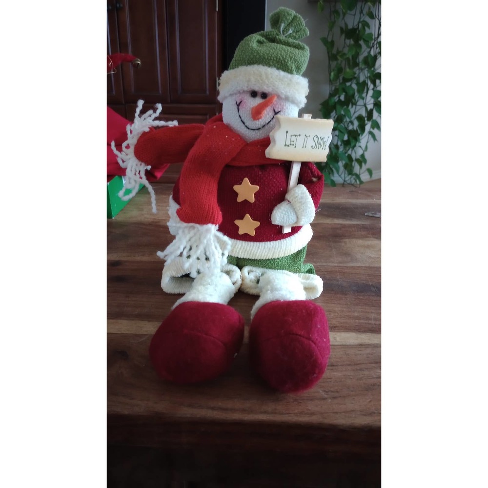 "Let it Snow" Snowman weighted bottom